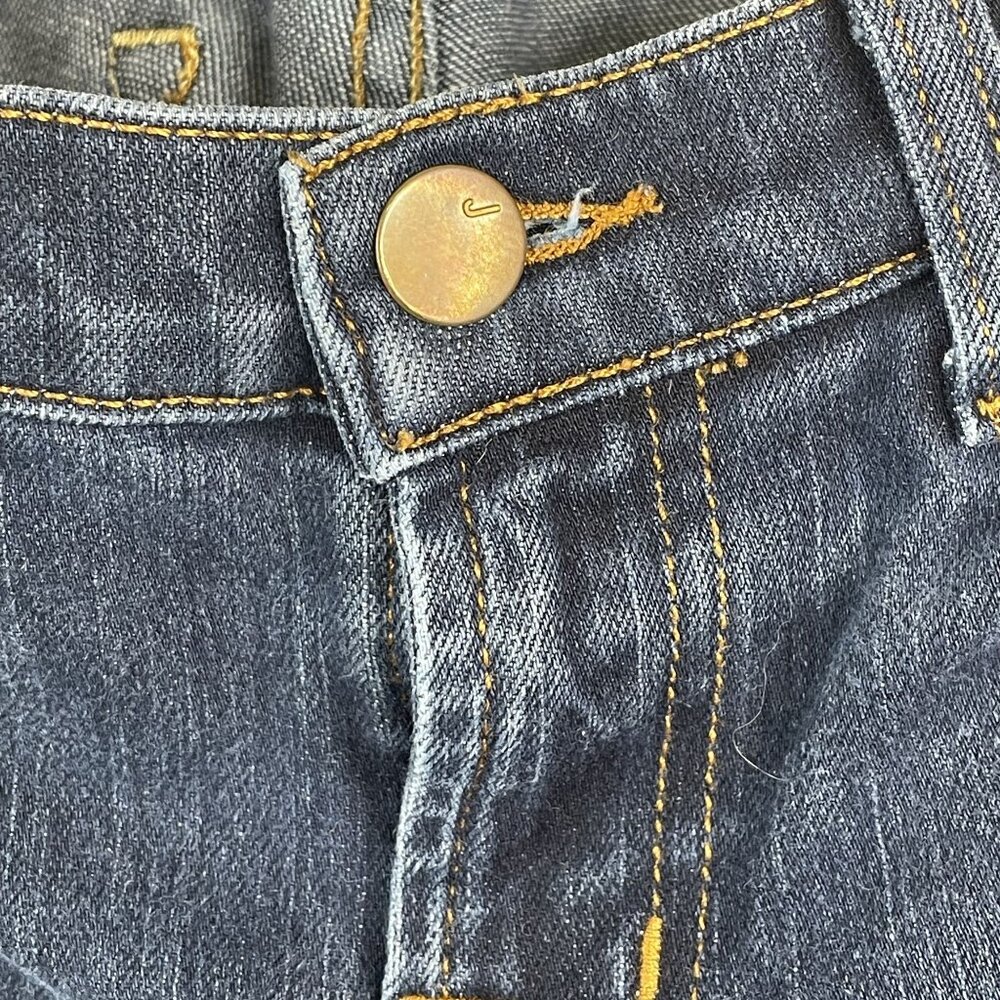 J Brand Womens Low Rise Jeans 27 x 32 Ink Blue Stretch Denim Straight - Picture 3 of 12